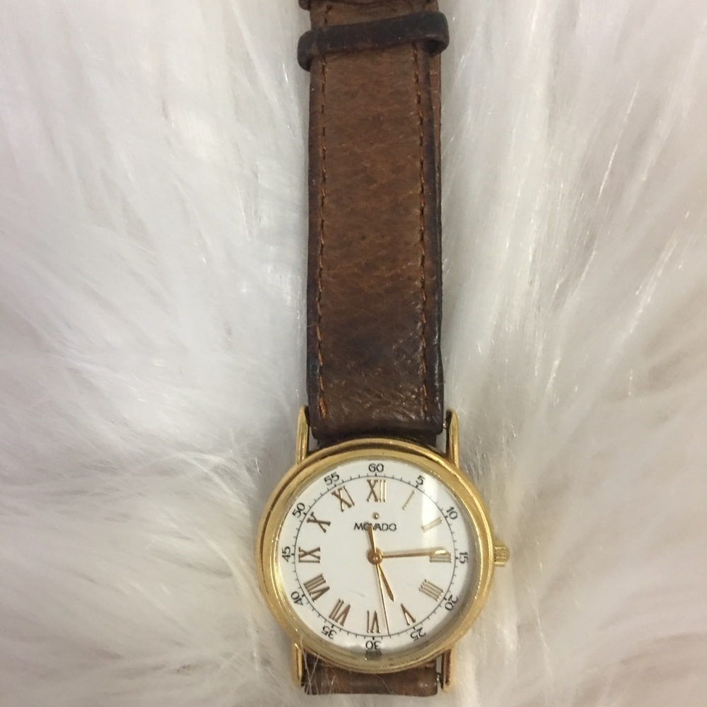 Movado women’s watch with leather band